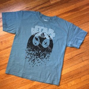 Boys blue Star Wars short sleeve shirt